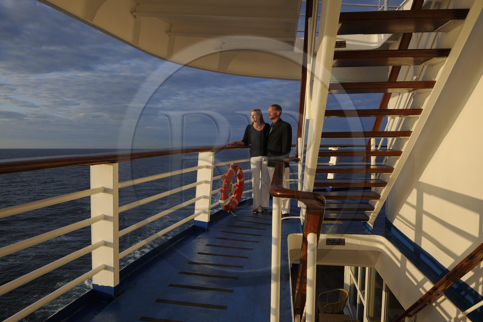 Groenland, à bord du bateau de croisière Princess Danae dans l'Océan Atlantique