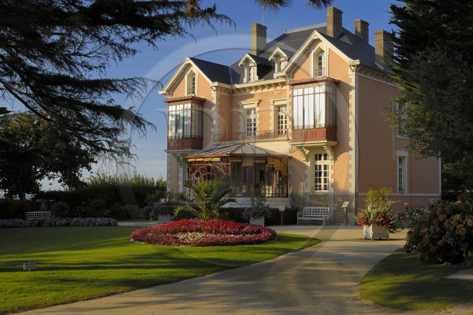 France, Manche, Cotentin, Granville, Christian Dior's house and public garden