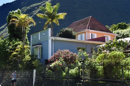 France, Ile de la Reunion, Cirque de Salazie, classé Patrimoine Mondial de l'UNESCO, Hell-Bourg, labellisé les Plus Beaux Villages de France,