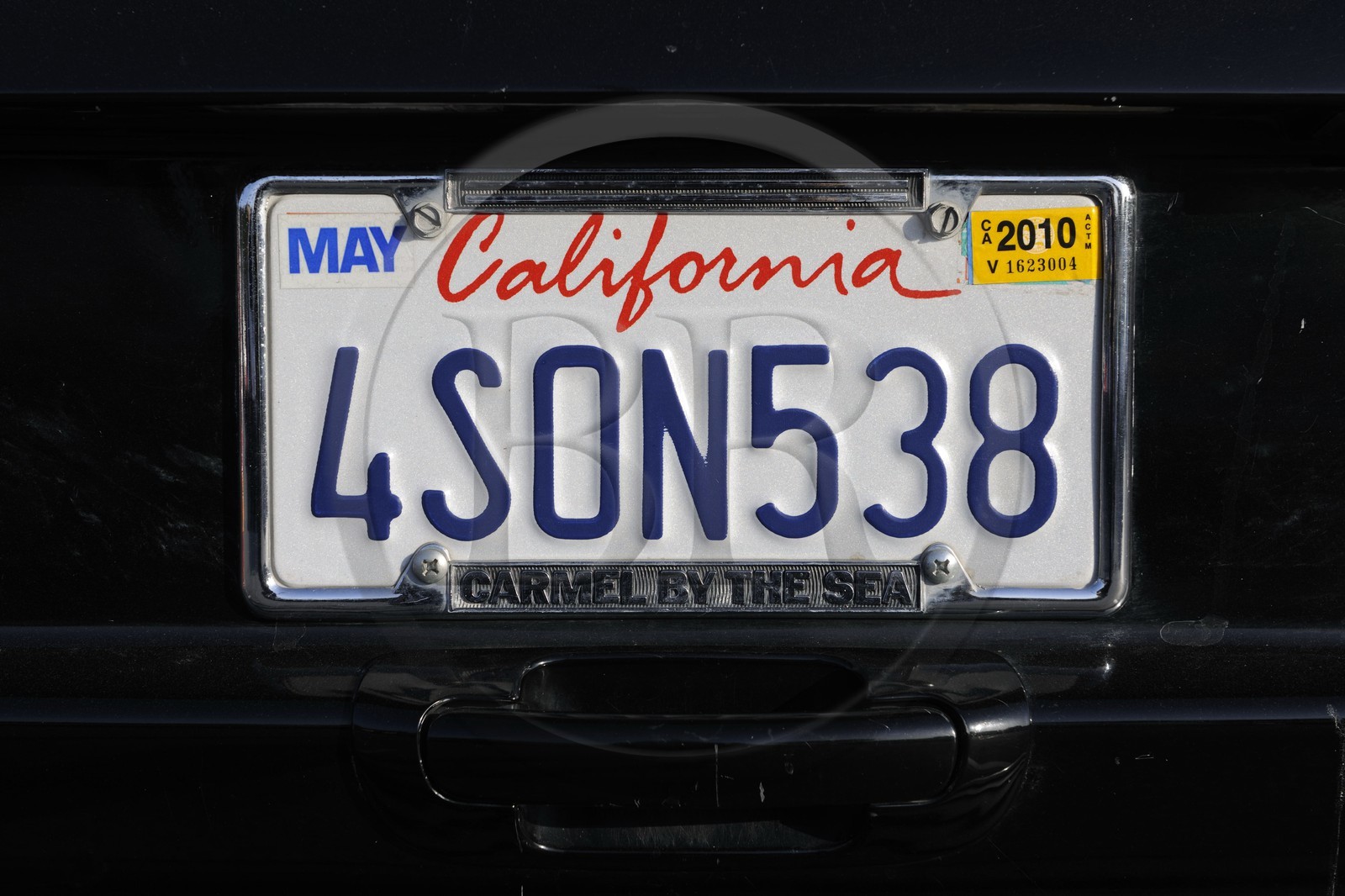 Etats-Unis, Californie, plaque d'immatriculation