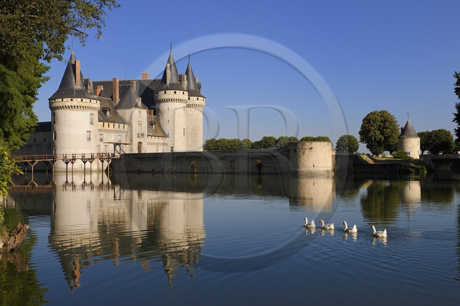 France, Loiret, Loire Valley listed as World Heritage by UNESCO, Sully sur Loire, Chateau de Sully sur Loire, compulsory mention : Chateaux de Sully sur Loire, property of the Loiret Departement