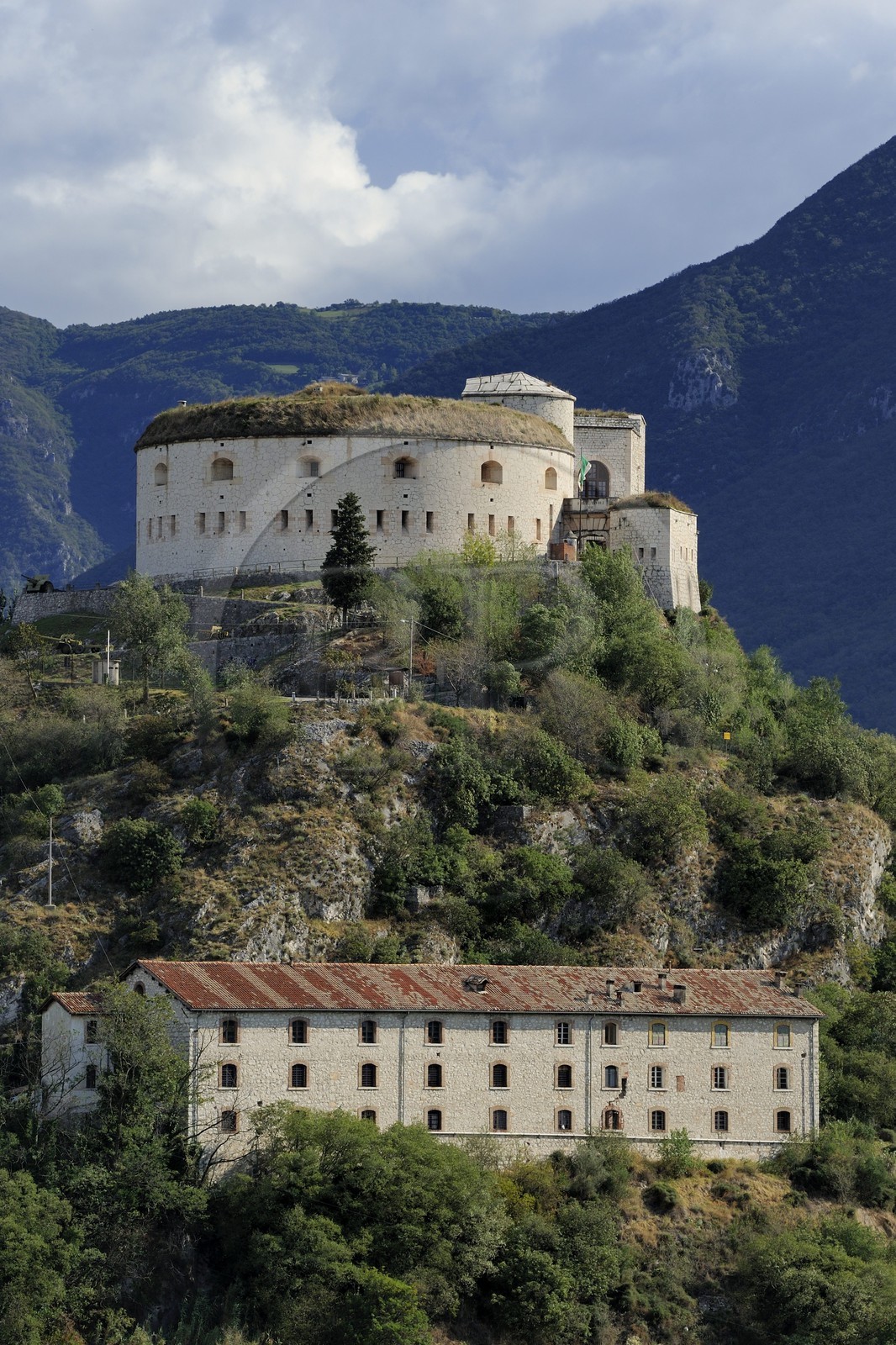 Italie, province de Vérone, Rivoli Veronese, le fort autrichien (1850) construit sur le site de la bataille napoleonienne de Rivoli