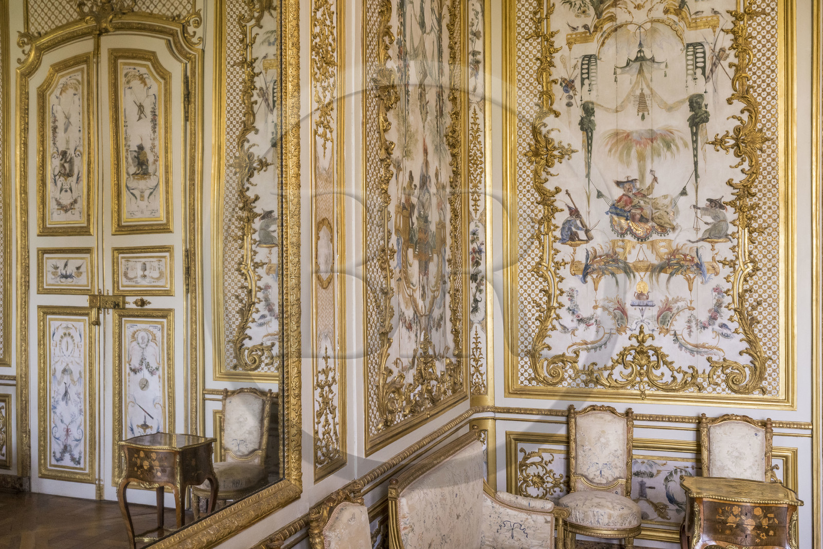 France, Oise (60), Chantilly, le chateau de Chantilly, la Grande Singerie