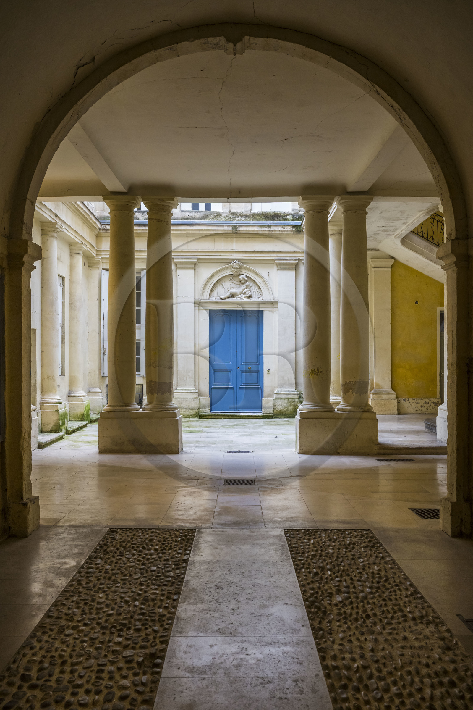 France, Hérault (34), Montpellier, centre historique appelé l’Ecusson, Hotel de Griffy, hotel particulier du XVIIIème siècle