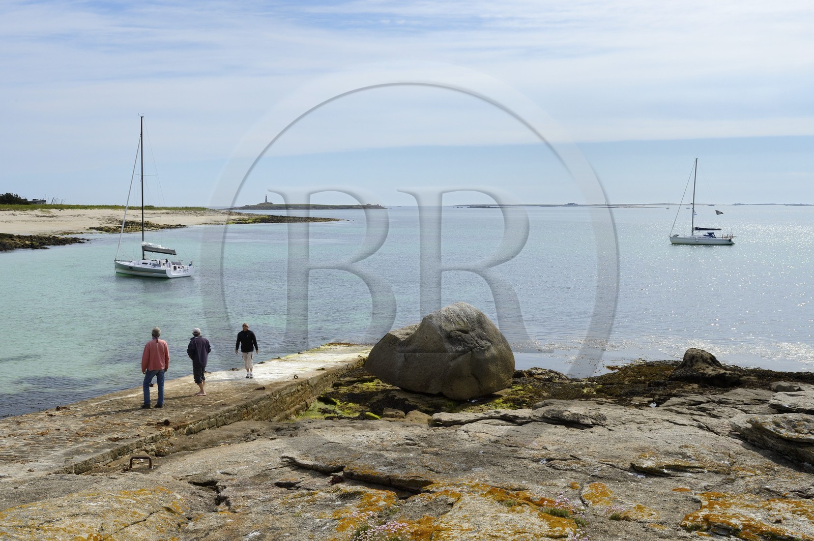France, Finistère (29), La Foret Fouesnant, archipel des Glénan, Ile de Penfret