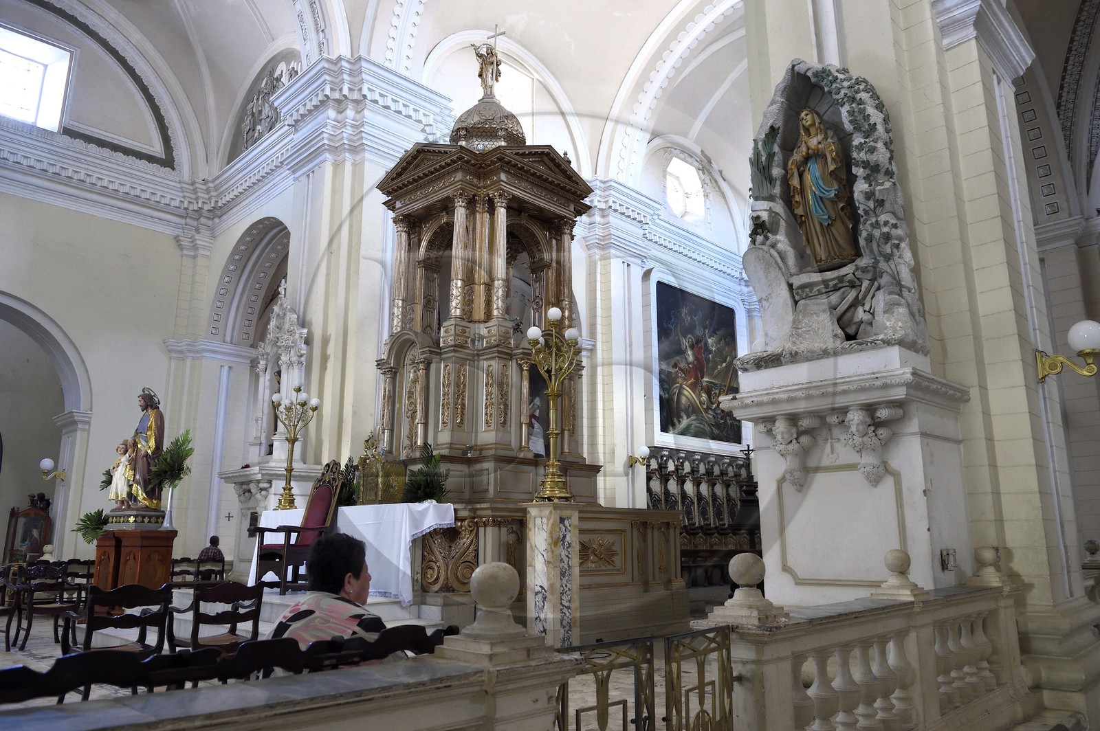 Nicaragua, Leon, la Cathédrale basilique royale de l'Assomption de la Bienheureuse Vierge Marie (Basilica Catedral de la Asuncion) classée Patrimoine Mondial de l'UNESCO