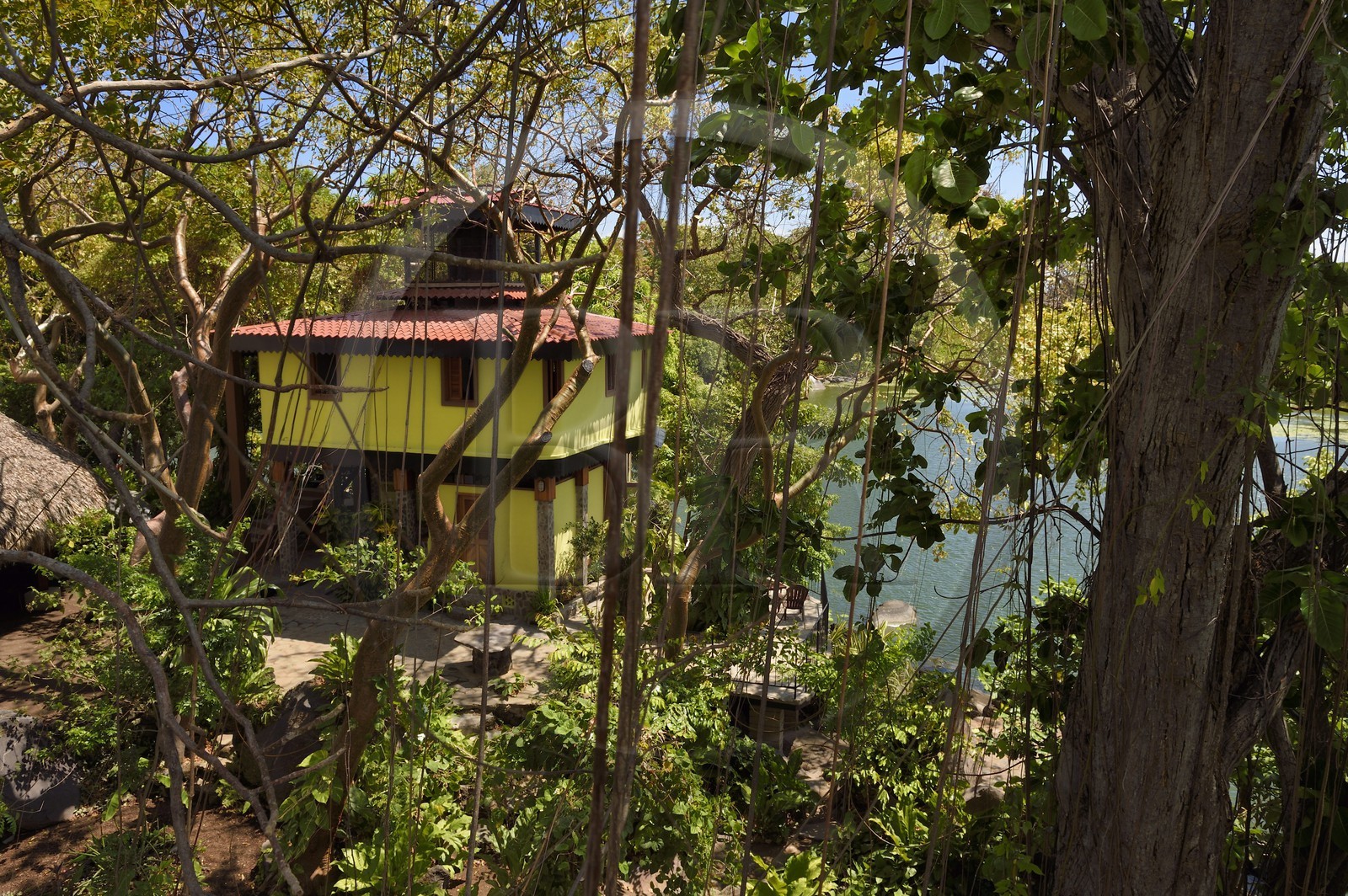 Nicaragua, Nicaragua lake, Las Isletas de Granada, isla Zopango, B & B (NicarAgua Dulce)