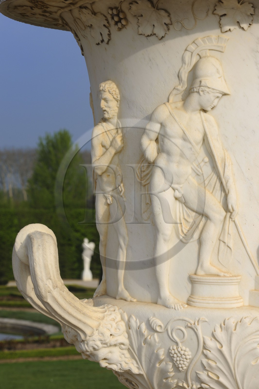 France, Yvelines, park of the Chateau de Versailles, listed as World Heritage by UNESCO, Medicis vase in park