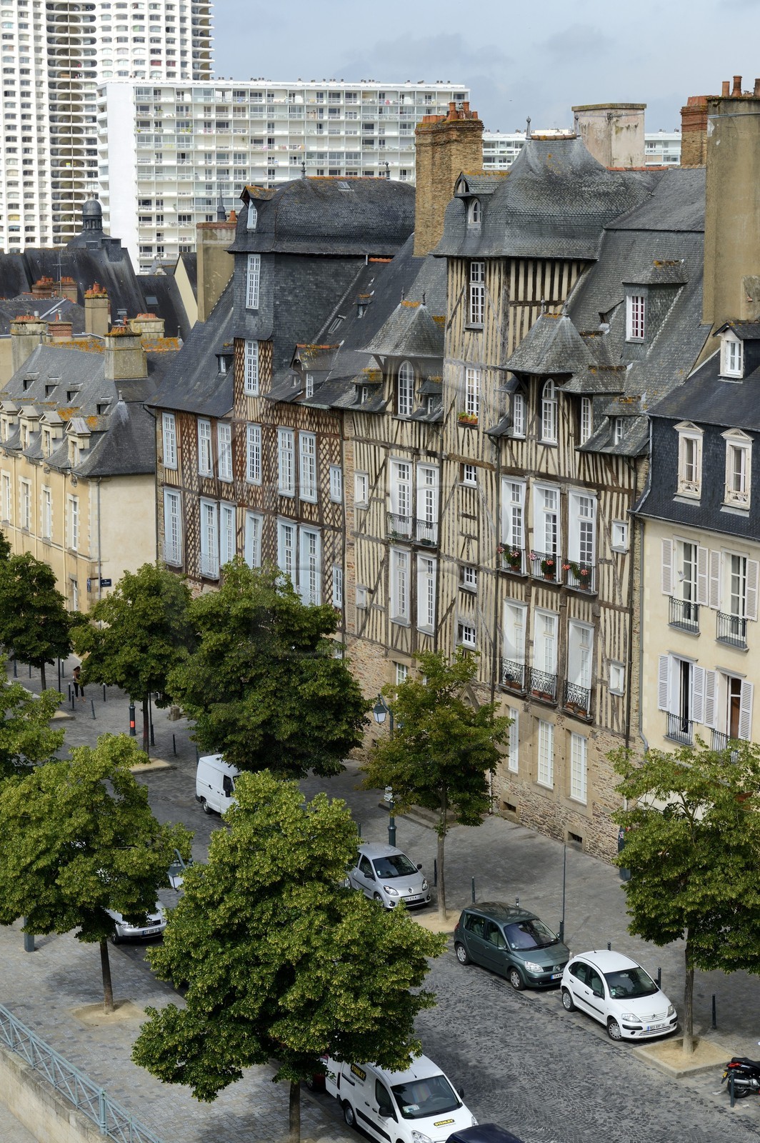 France, Ille-et-Vilaine, Rennes, Hotel de La Noue, half-timbered house place des Lices