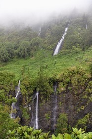 France, Ile de la Reunion, Cirque de Salazie, classé Patrimoine Mondial de l'UNESCO, cascade du Voile de la Mariée