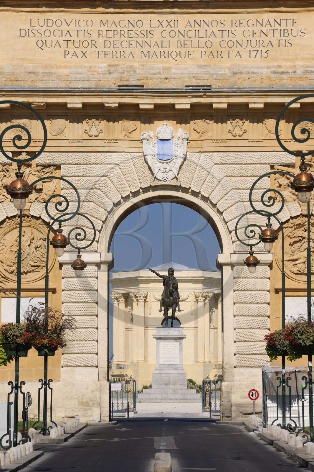 France, Hérault (34), Montpellier, Porte du Peyrou, arc de triomphe