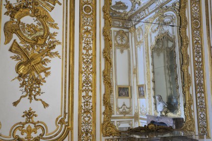 France, Yvelines (78), château de Versailles, classé Patrimoine Mondial de l'UNESCO, appartement privé du Roi, cabinet de Madame Adélaïde où Mozart enfant se serait produit au clavecin