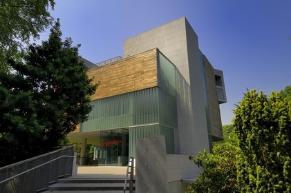 Irlande, Cork, University College Cork, la Glucksman Gallery (art contemporain) par les architectes O'Donnell & Tuomey
