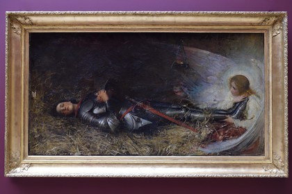 France, Seine-Maritime (76), Rouen, le musée des Beaux-Arts, le sommeil de Jeanne d'Arc par Georges William Joy, 1895