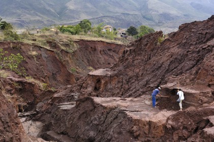 Brazil, Minas Gerais state, Ouro Preto area, open-air mine (Gold Route, Estrada Real)