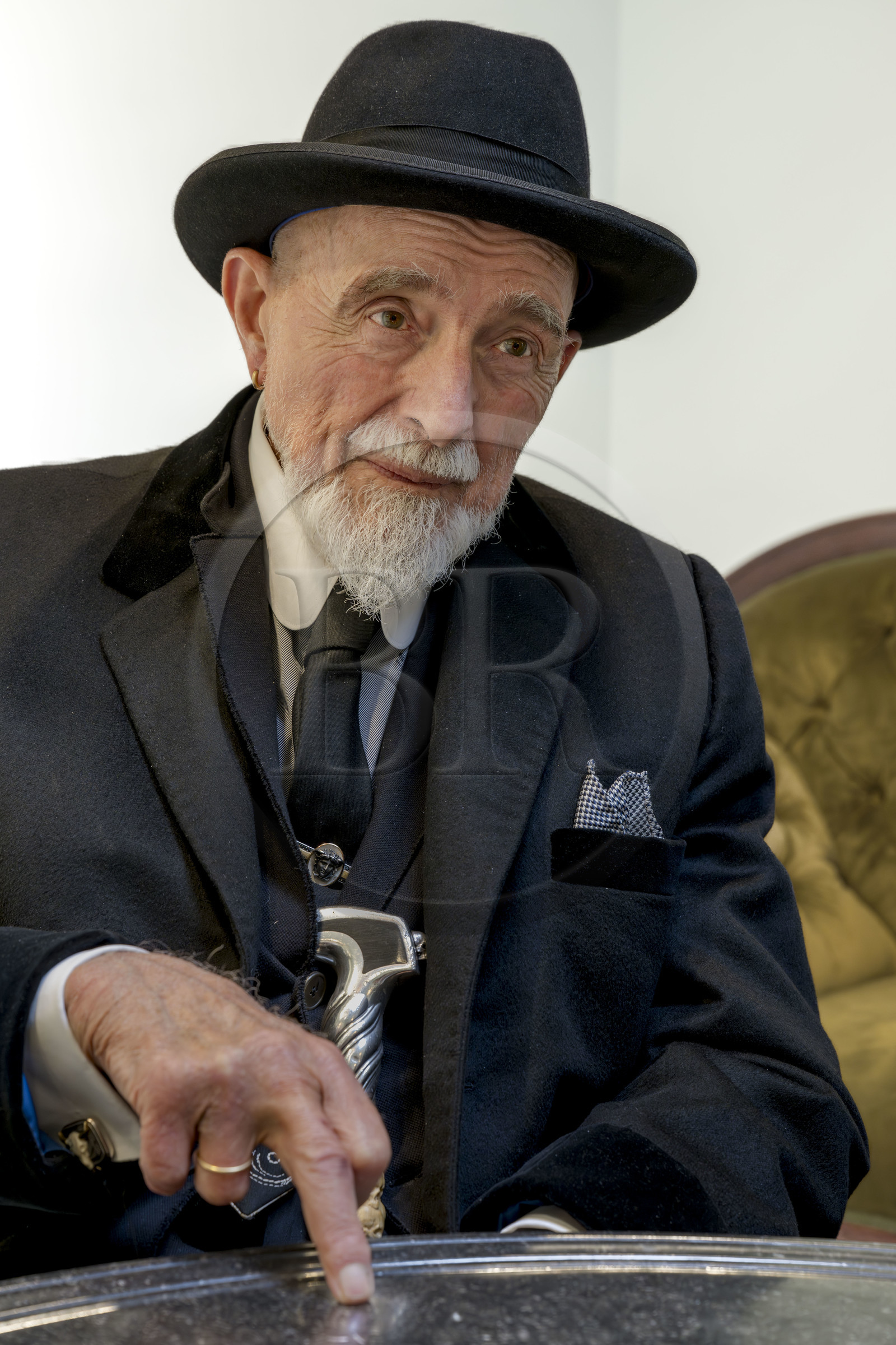 France, Paris (75), Musée Maillol, le peintre et sculpteur allemand Markus Lüpertz lors de son exposition en dialogue avec l'oeuvre d'Aristide Maillol
