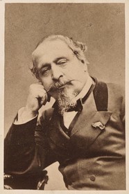 France, Corse du Sud, Ajaccio, Fesch museum (the Museum of Fine Arts), photographic portrait of the Emperor Napoleon III