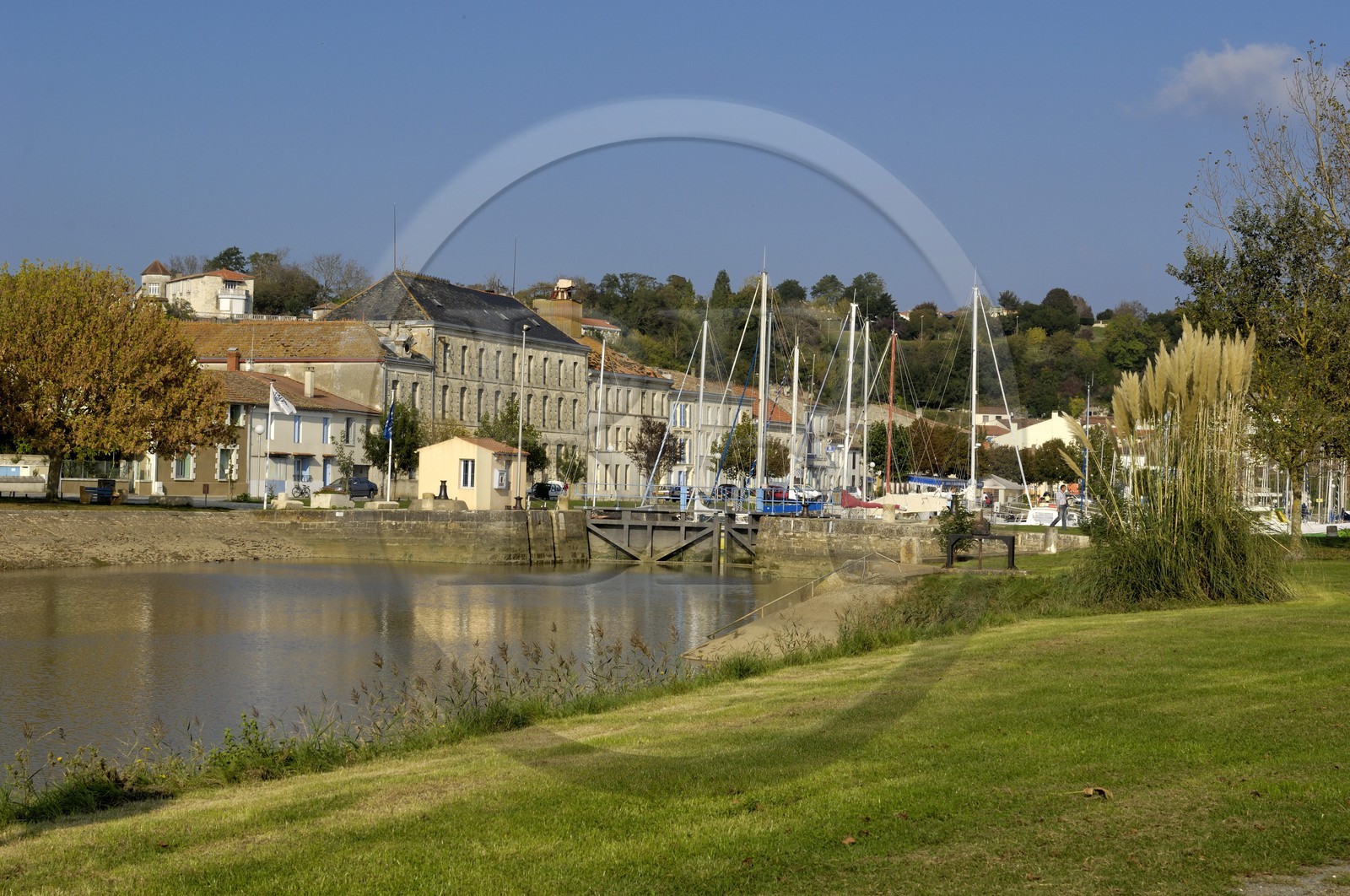 France, Charente-Maritime (17), Mortagne-sur-Gironde, le port