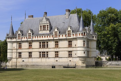 France, Indre-et-Loire (37), Vallée de la Loire classée Patrimoine Mondial de l' UNESCO, château d' Azay-le-Rideau