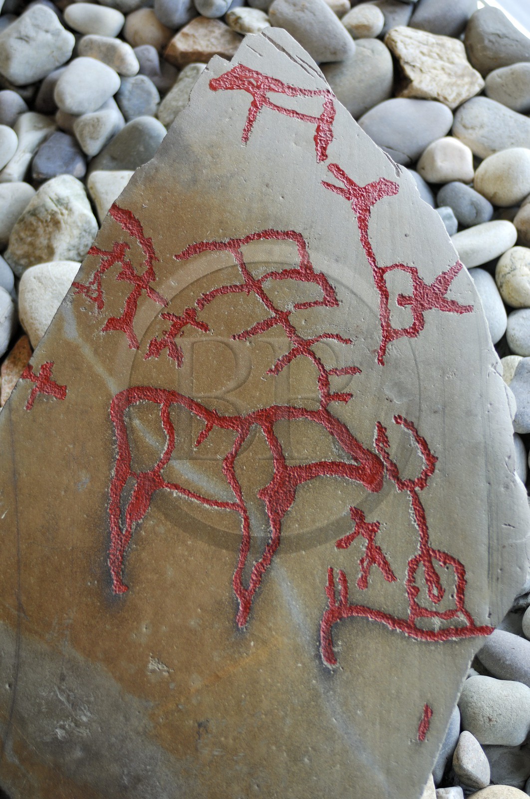 Norway, Lapland, Finnmark region, Alta, rock carvings, listed as World Heritage by UNESCO