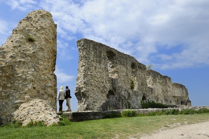 France, Eure (27), Les Andelys, Château-Gaillard, forteresse du XIIe siècle construite par Richard Coeur de Lion