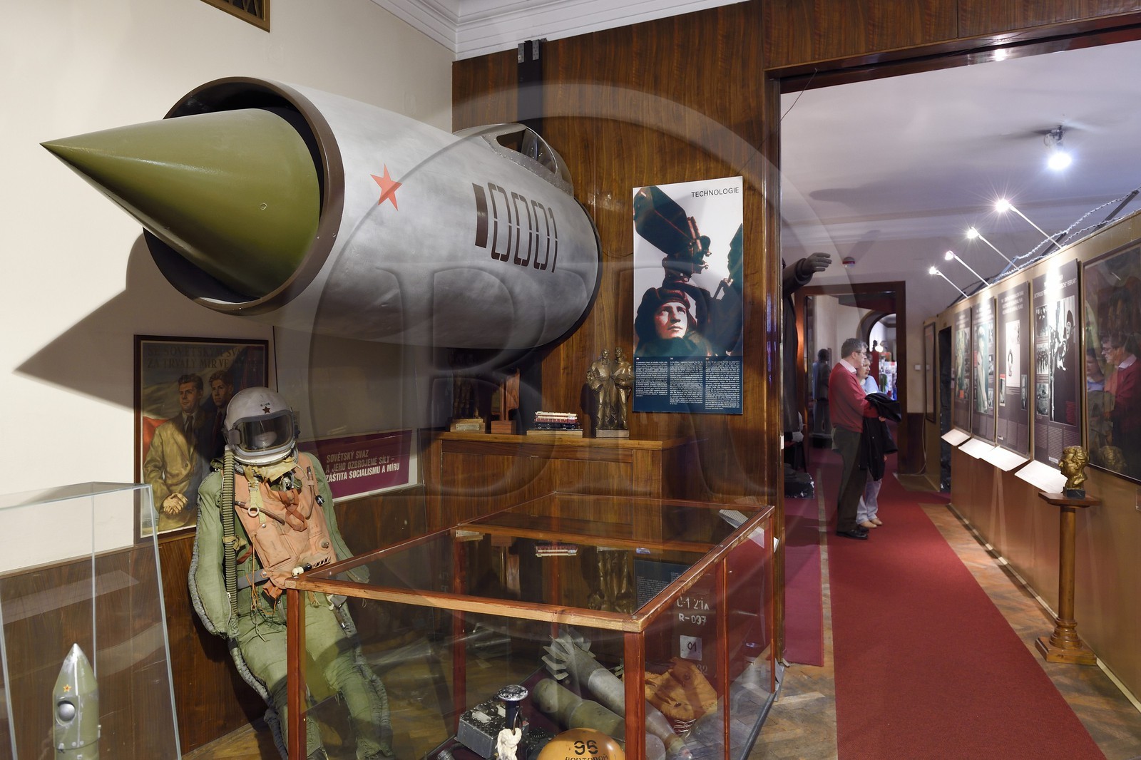 République Tchèque, Prague, Nove Mesto (nouvelle ville), collection d'objets du Muzeum Komunismu situé rue Na Prikope, musée qui retrace l'histoire du communisme Tchécoslovaque