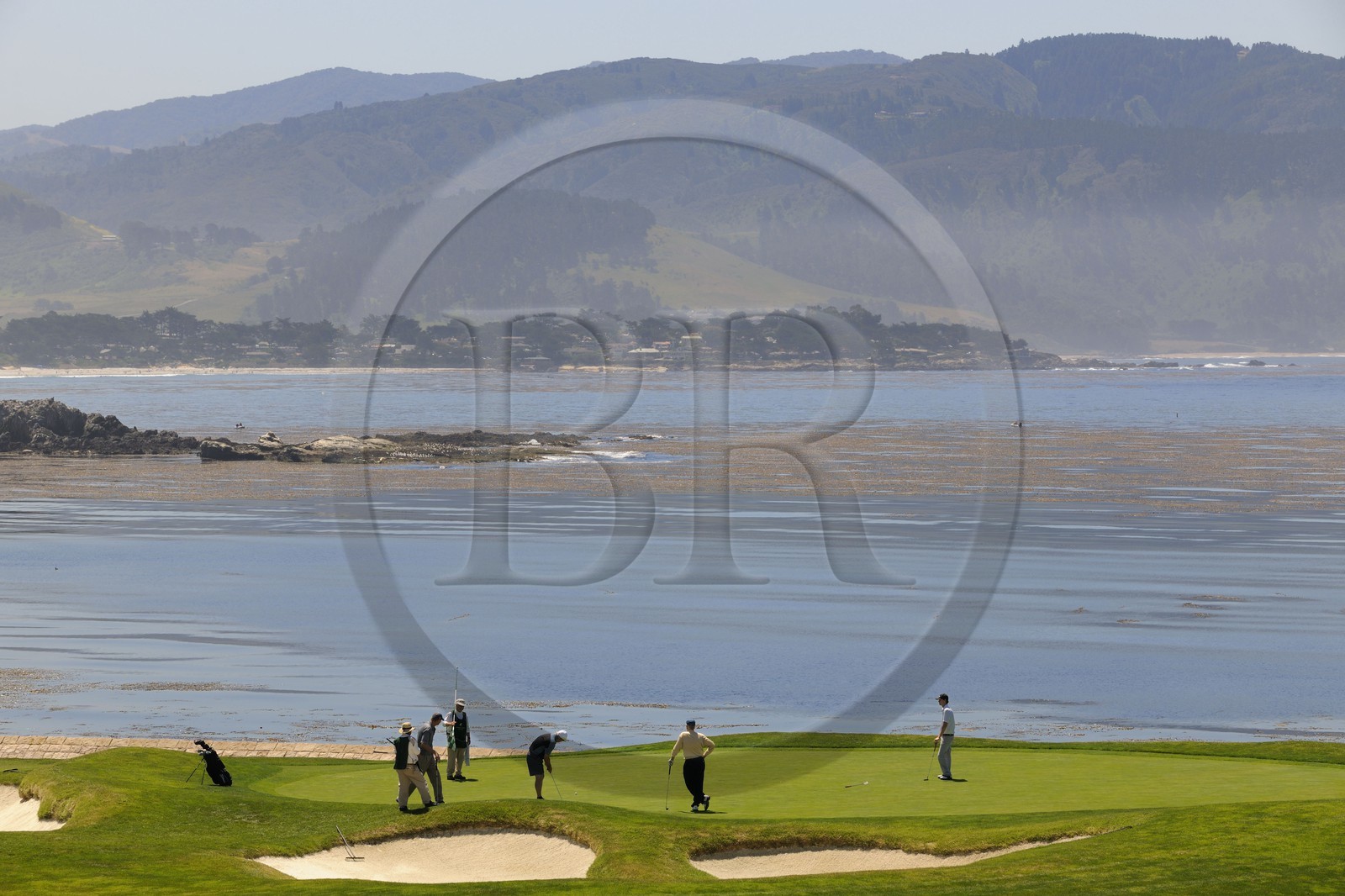 Etats-Unis, Californie, 17 mile drive, golf de Peeble Beach