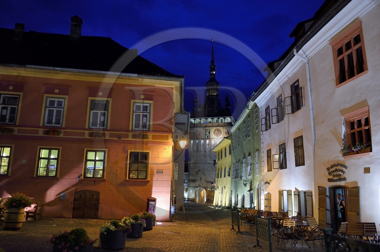 Roumanie, Transylvanie, Sighisoara, fait partie des sept villes fortifiées saxonnes de Transylvanie, classé Patrimoine Mondial de l'UNESCO, Turnul cu ceas (la tour de l'horloge) dans la citadelle