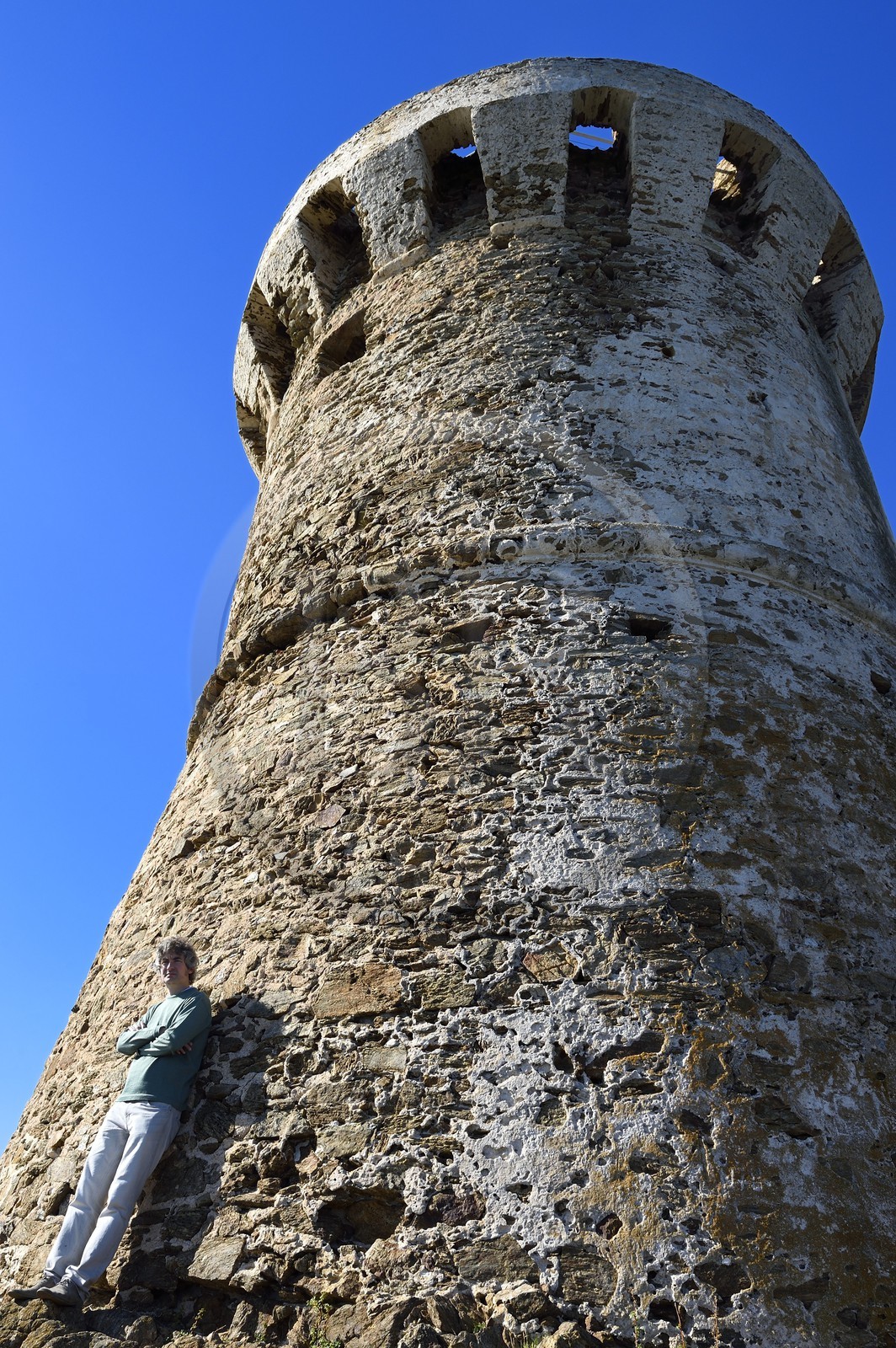 France, Corse-du-Sud (2A), Zonza, tour génoise de Fautea