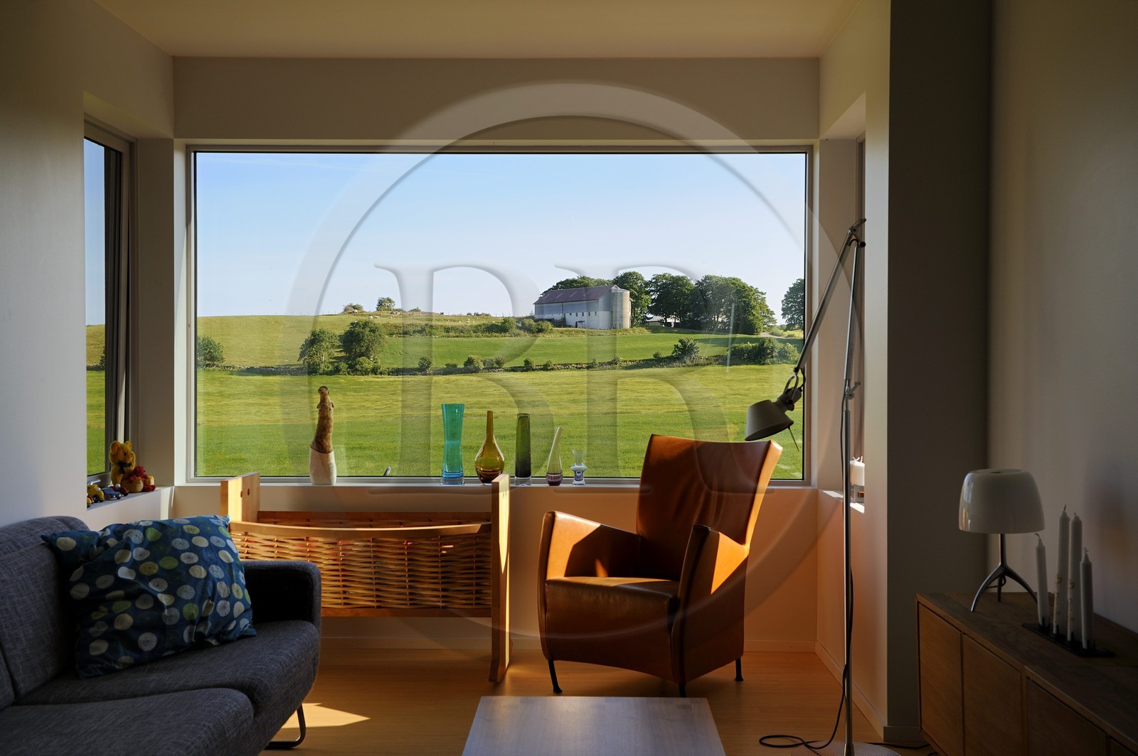 Norvège, Rogaland, région de Stavanger, maison du designer norvégien Jan Storksen