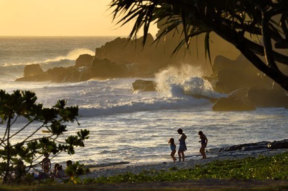France, Ile de la Reunion, Petite-Ile sur la côte sud, plage de Grand-Anse