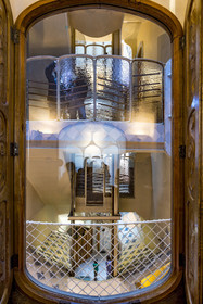 Espagne, Catalogne, Barcelone, quartier de l'Eixample, Passeig de Gracia, Casa Batllo de l'architecte du modernisme catalan Antoni Gaudi, site classé au Patrimoine Mondial de l'UNESCO