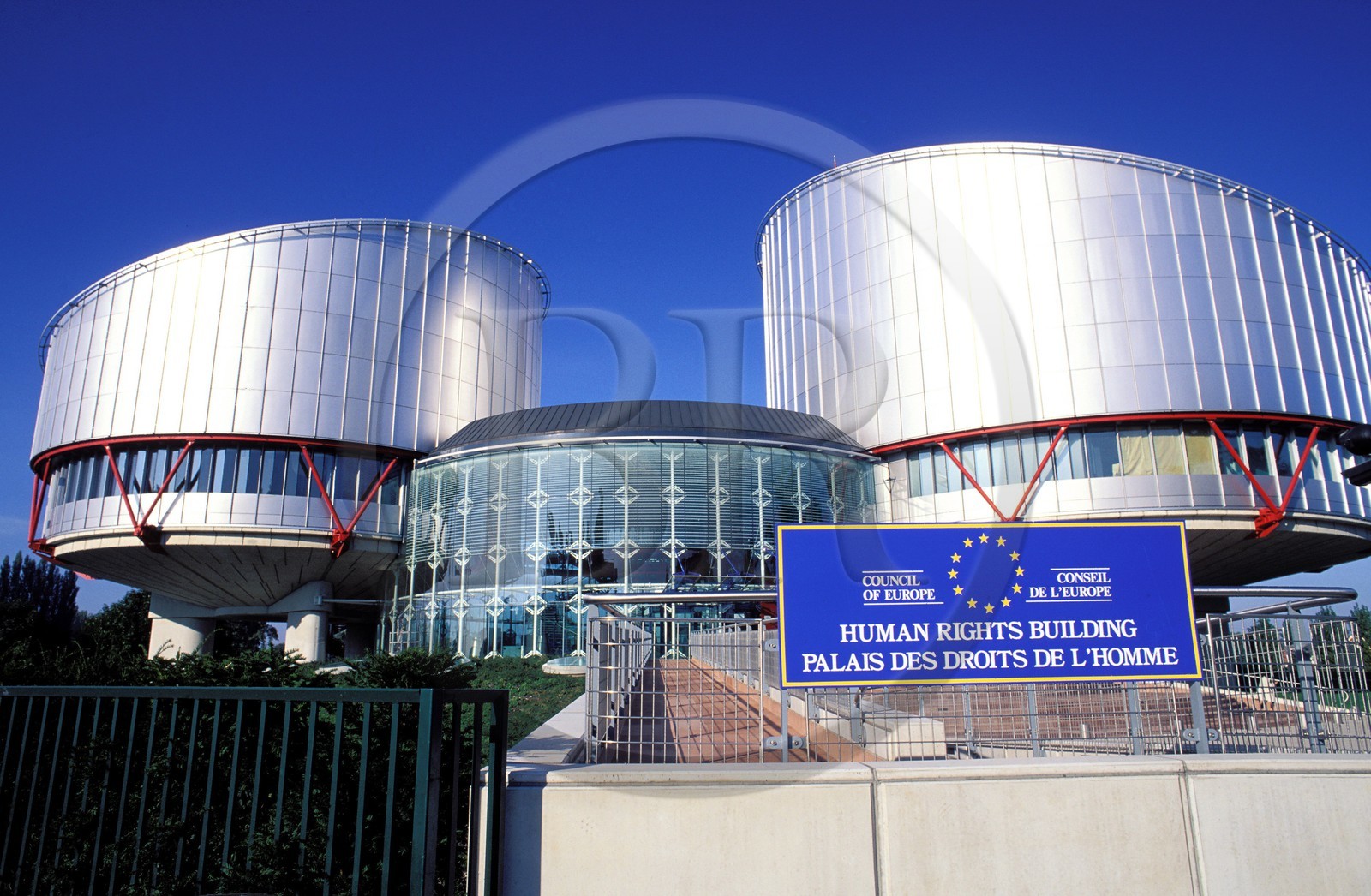 France, Bas-Rhin (67), Strasbourg, le Palais des Droits de l' Homme de l'architecte Richard Rogers
