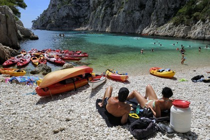 France, Bouches-du-Rhône (13), Cassis, la calanque d'en Vau