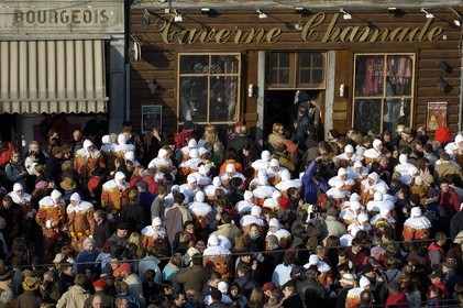 Belgique, Wallonie, carnaval de Binche, Gilles de Binche