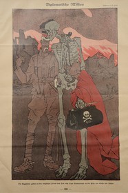 France, Meuse (55), Verdun, Ville Haute, le centre mondial de la Paix, des Libertés et des Droits de l'Homme, Mission Diplomatique, sur le front belge les anglais accordent huit jours de vacances à la mort pour qu'elle aille moissonner à Sophia et à Athènes