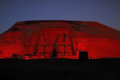 Egypt, Upper Egypt, Nubia, Abu Simbel, site listed as World Heritage by UNESCO, Ramesses II Temple