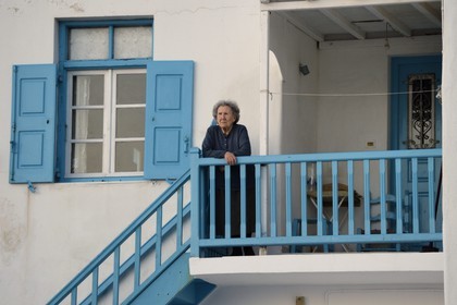 Grèce, Les Cyclades, mer Égée, île de Mykonos, Chora (Mykonos town), quartier de la petite Venise (Little Venice)