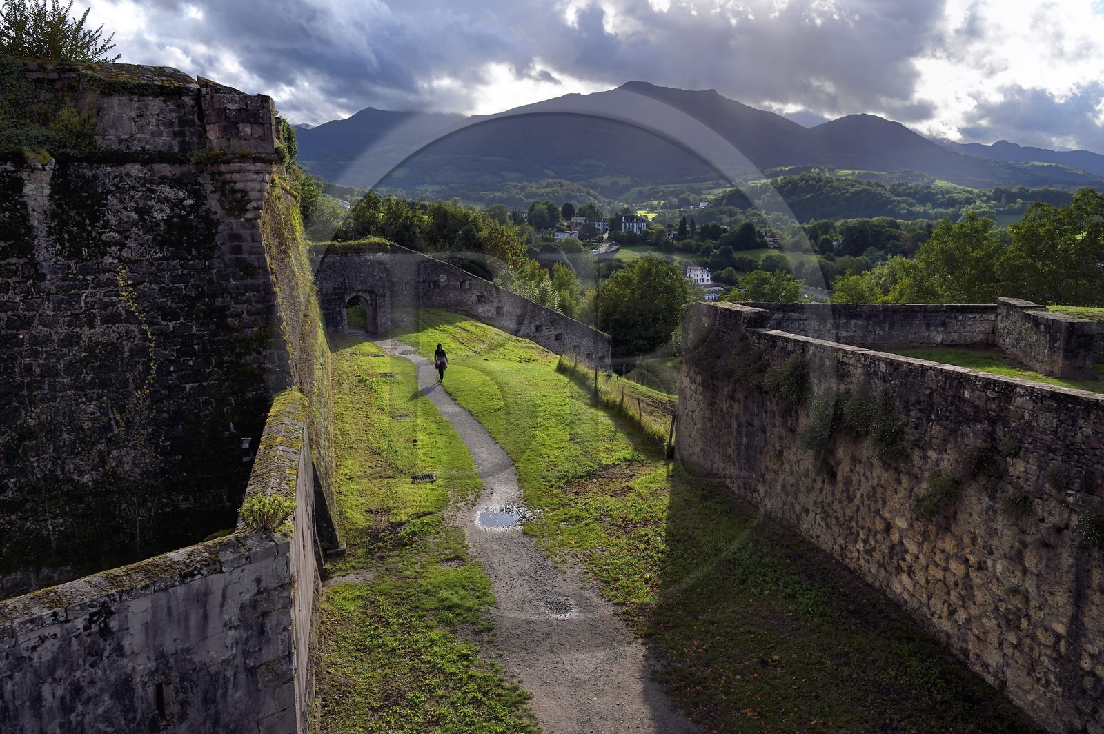 France, Pyrenees Atlantiques, Basque Country, Saint Jean Pied de Port, the citadelle consolidated by Vauban