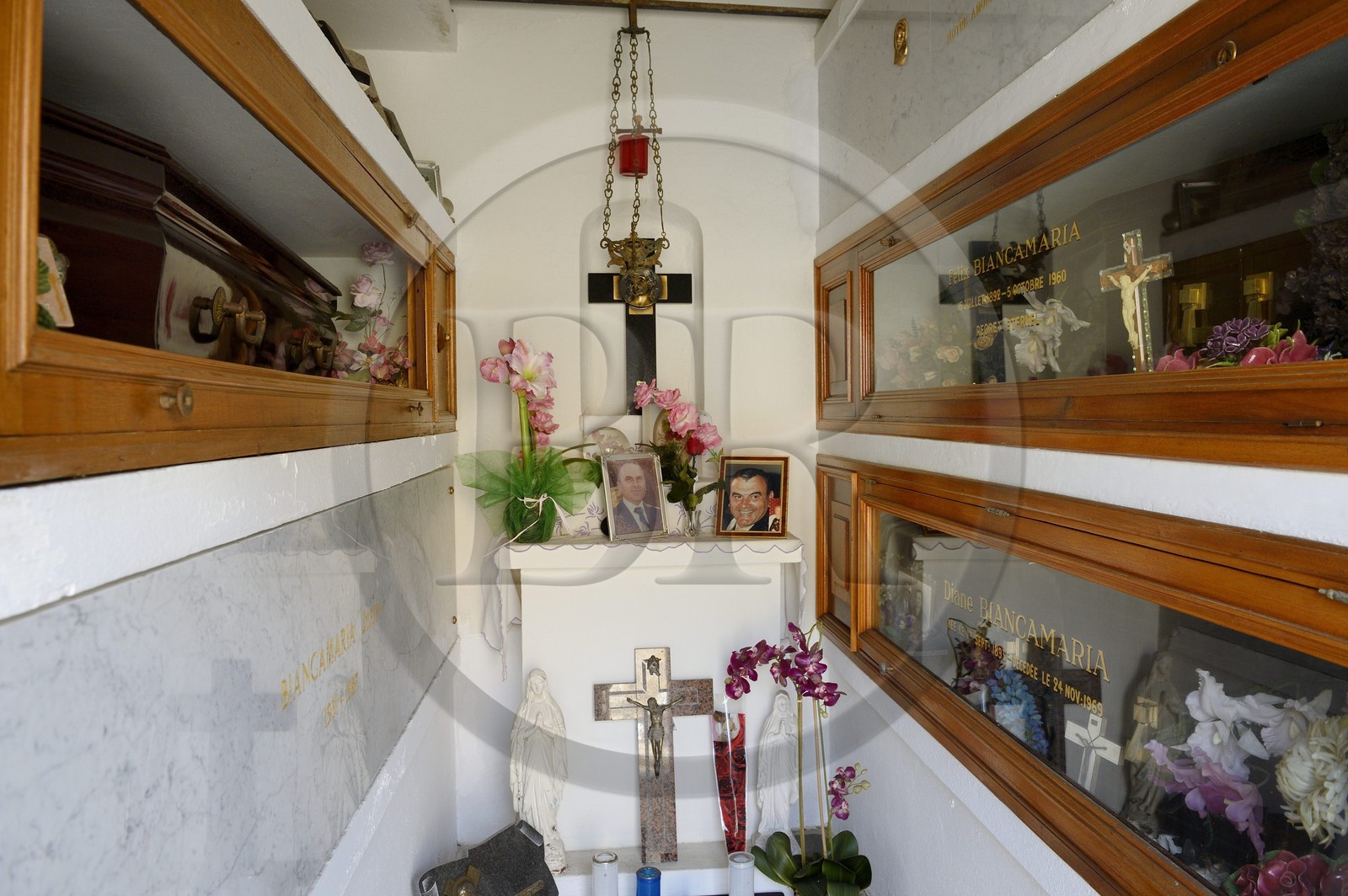 France, Corse-du-Sud (2A), Ajaccio, le cimetière marin