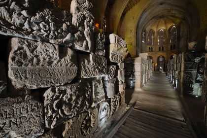 France, Aude, Narbonne, Lapidaire museum in Notre Dame de Lamourguier abandoned church