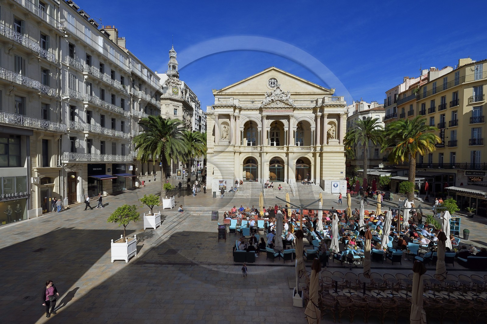 France, Var (83), Toulon, place Victor Hugo, opéra de Toulon, ancien Théâtre municipal