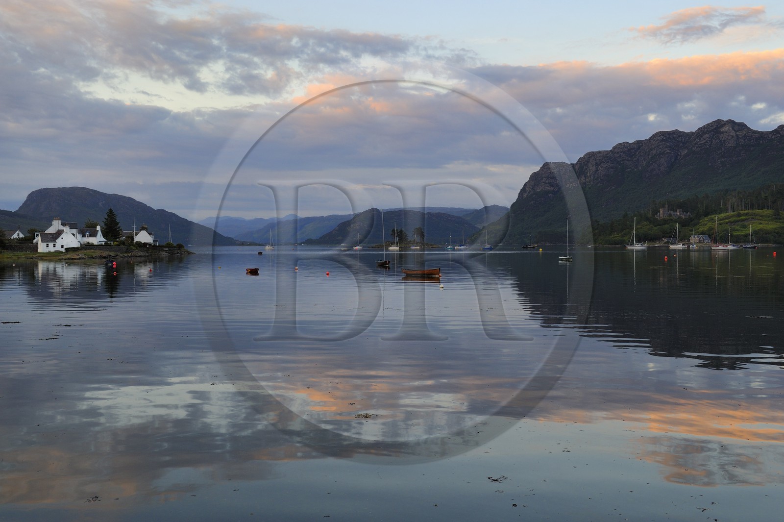 United Kingdom, Scotland, Highland, Plockton, Loch Carron view