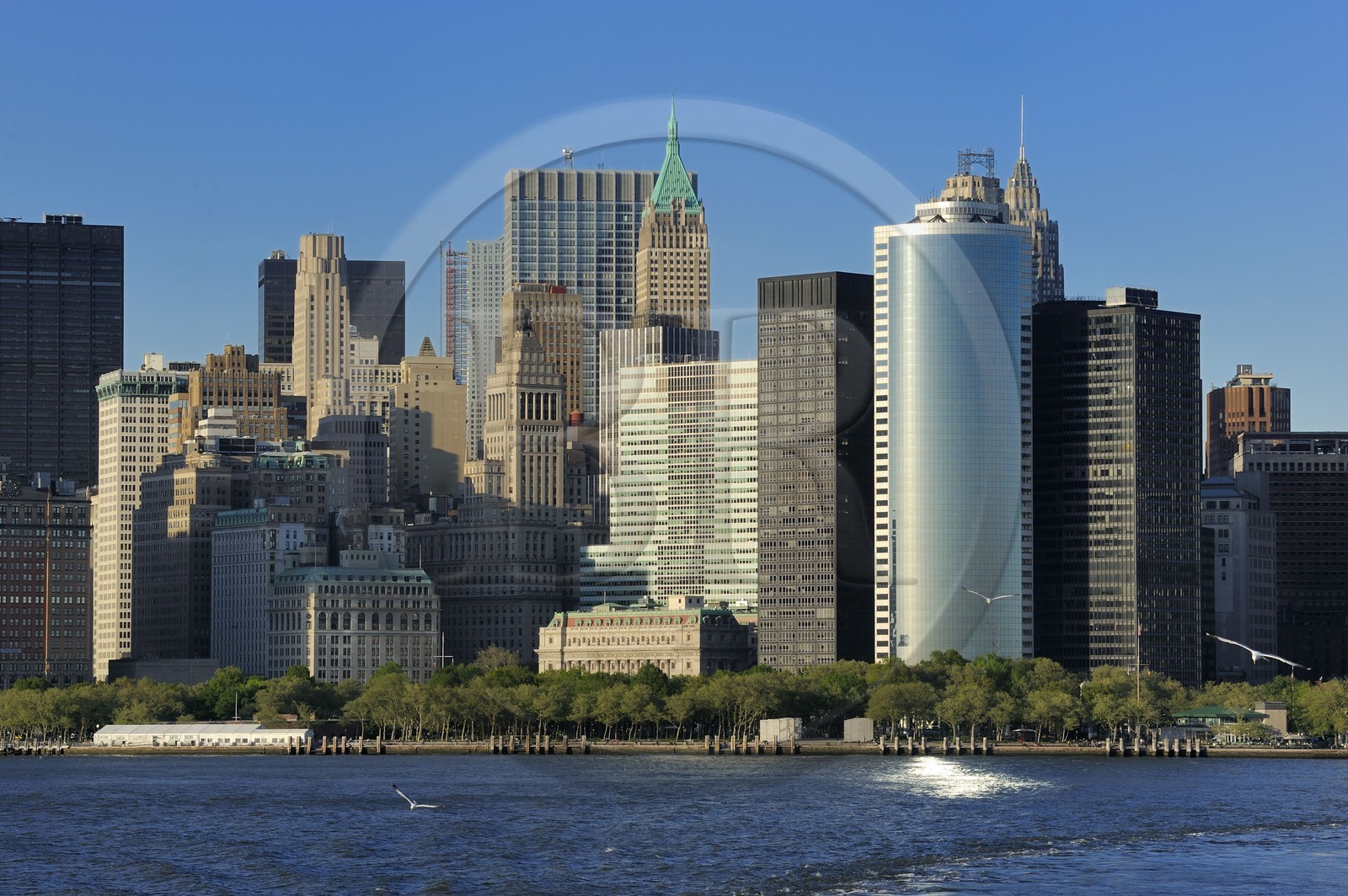 Etats-Unis, New York, pointe Sud de Manhattan, immeubles du Financial District