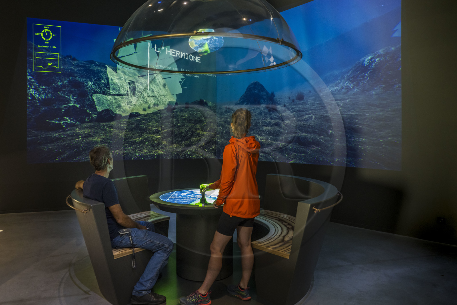 France, Loire-Atlantique (44), Cordemais, le centre de découverte Terre d’Estuaire, partir virtuellement à la recherche d’épaves sous-marines