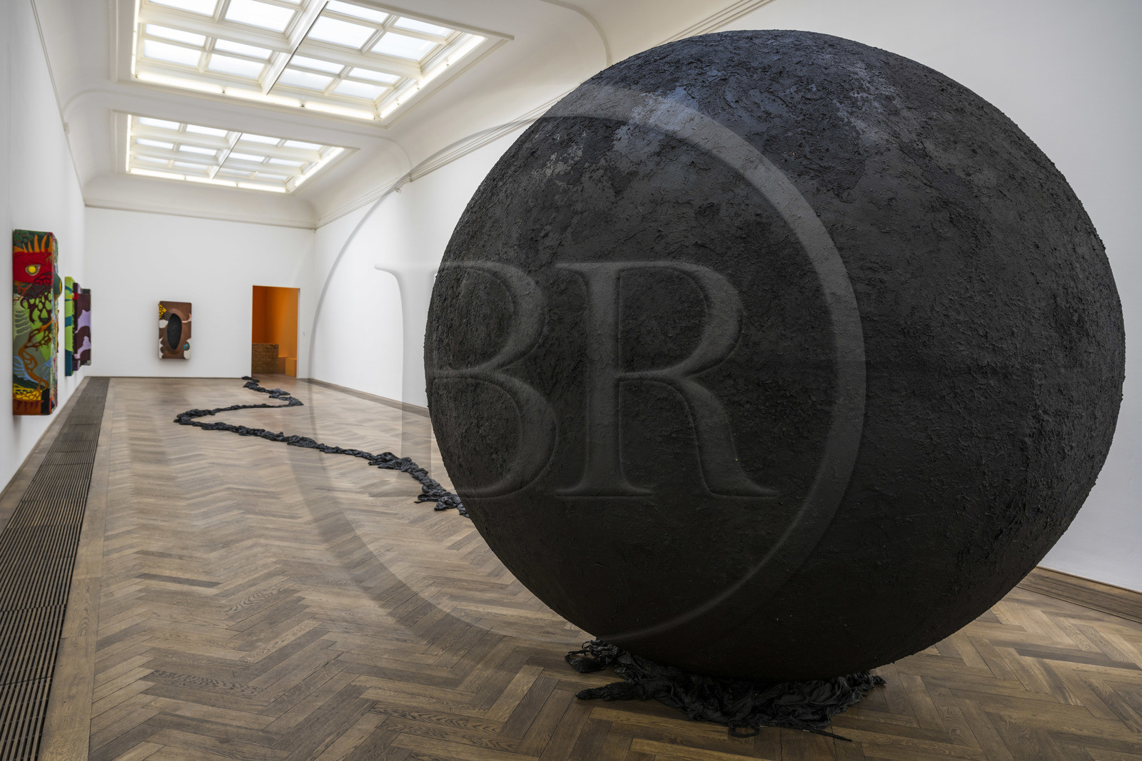 Suisse, Bâle, Kunsthalle Basel, Environmental Hangover, vue sur Exuvia (2022), installation de Pedro Wirz