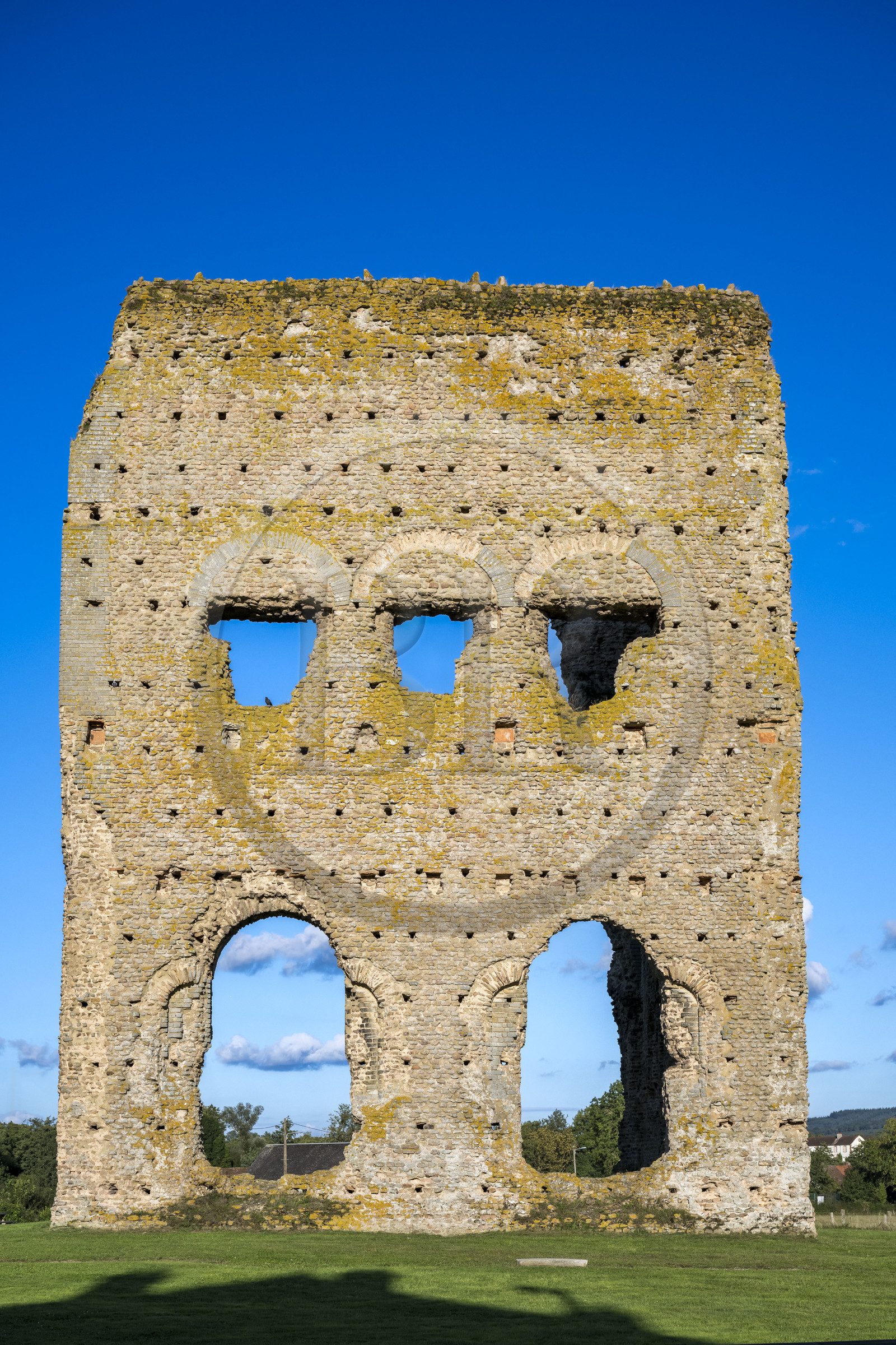 France, Saone et Loire, Autun, the Gallo-Roman temple known as Janus, the first construction of which dates back to the Gallic era in the 3rd century BC