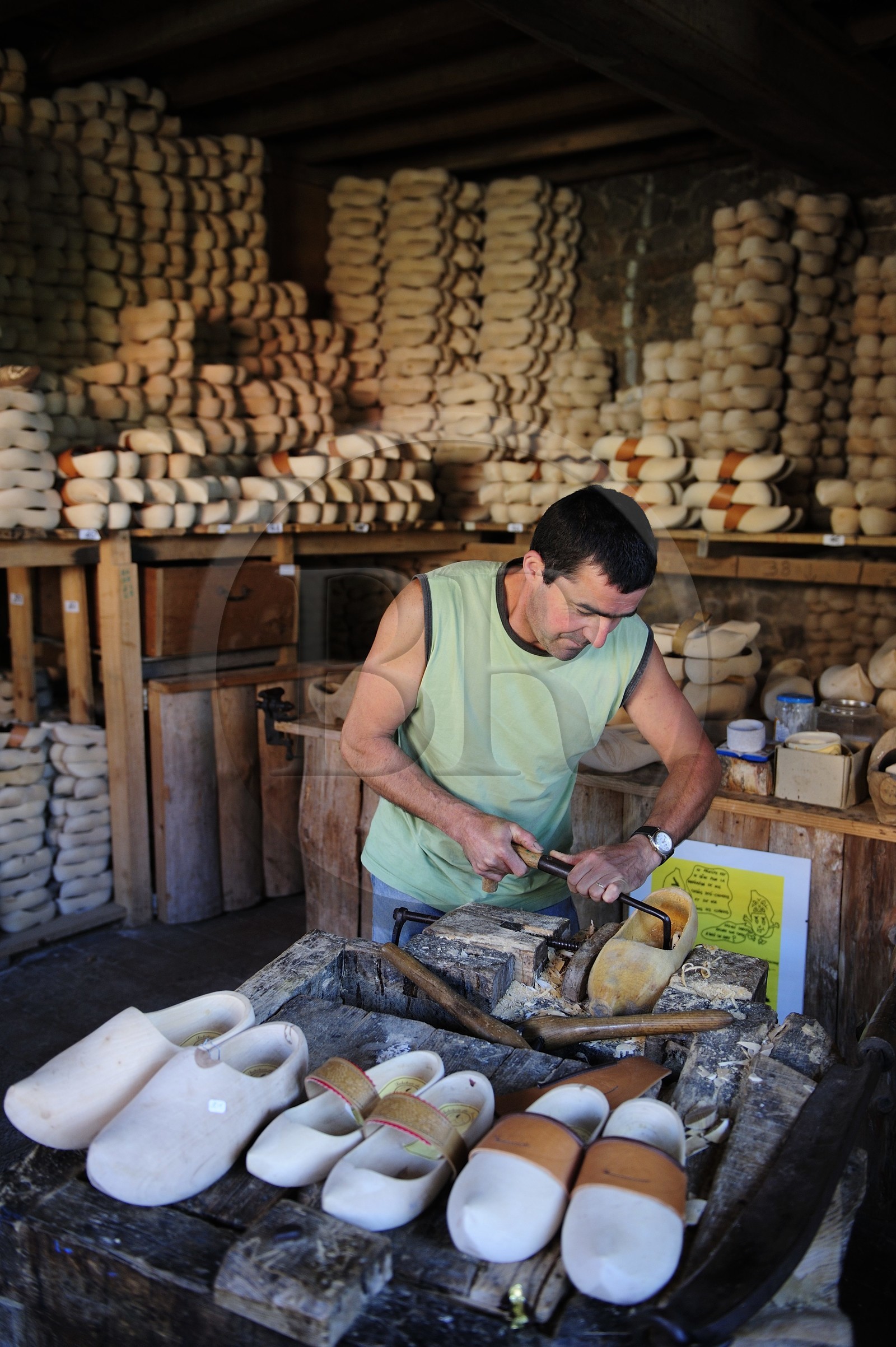 France, Nièvre (58), Gouloux, la saboterie Marchand