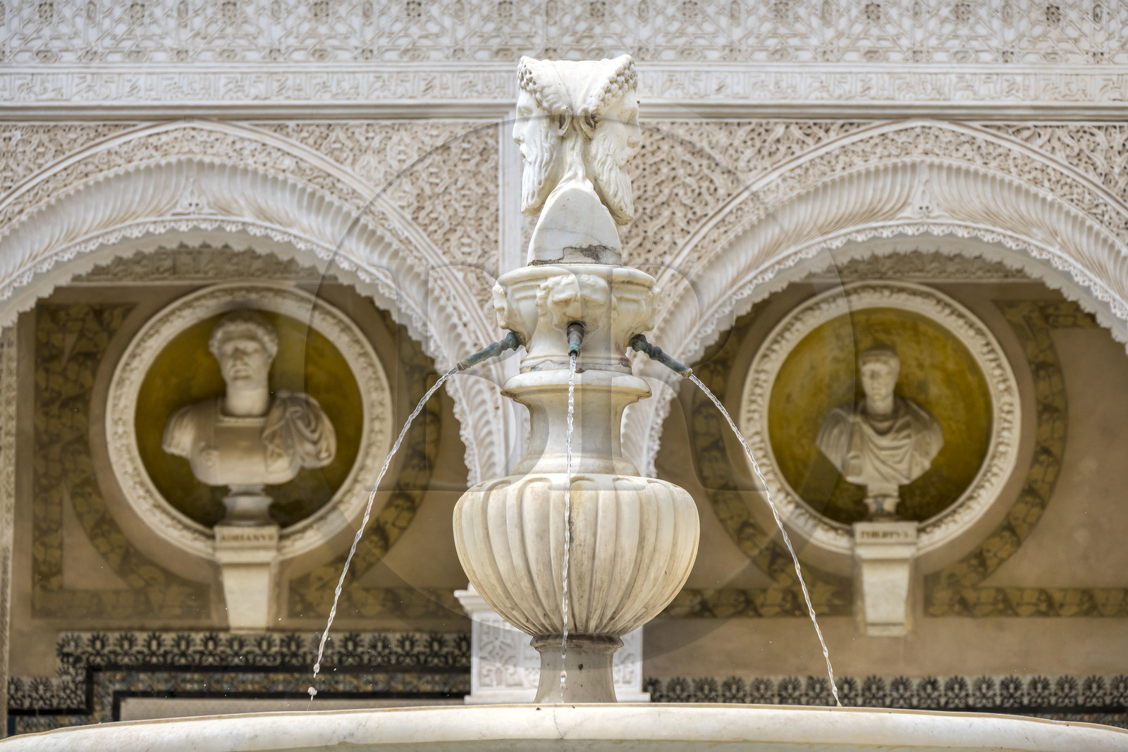 Espagne, Andalousie, Séville, la Casa de Pilatos (la maison de Pilate), palais de style mudéjar, le patio principal