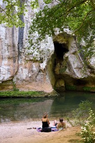 France, Var (83), Provence Verte, entre les villages de Correns et Châteauvert, les gorges du Vallon Sourn, le fleuve Argens